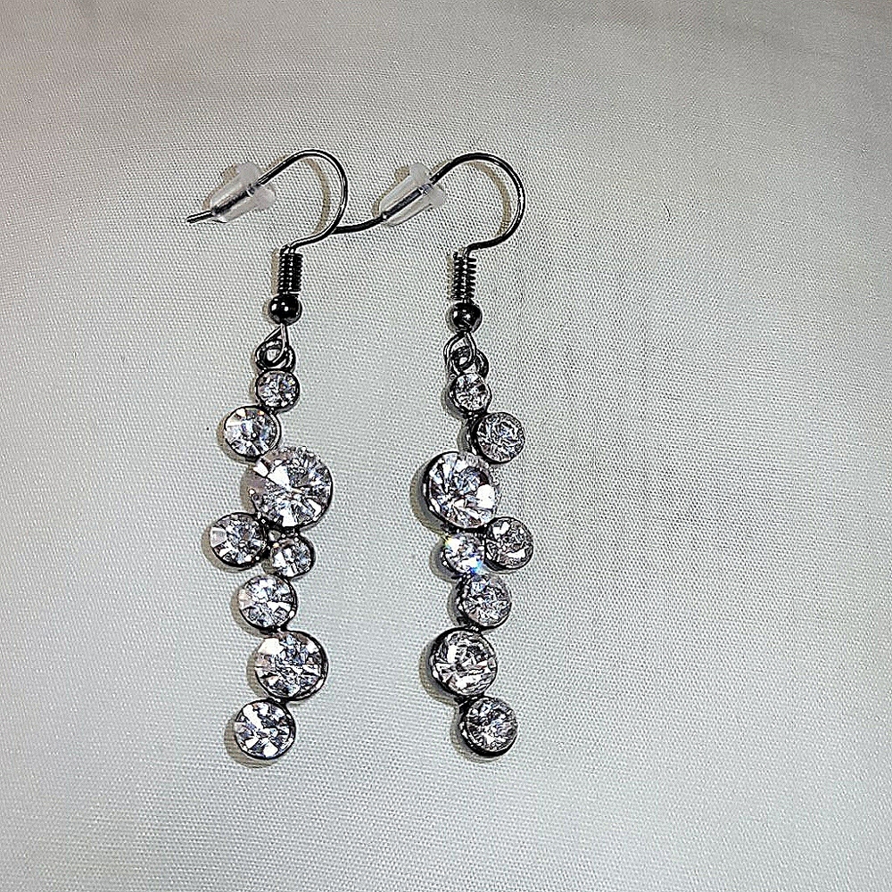 Drop Gem dangle earings